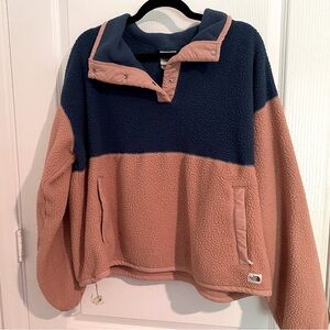 North Face quarter snap fleece pullover XL